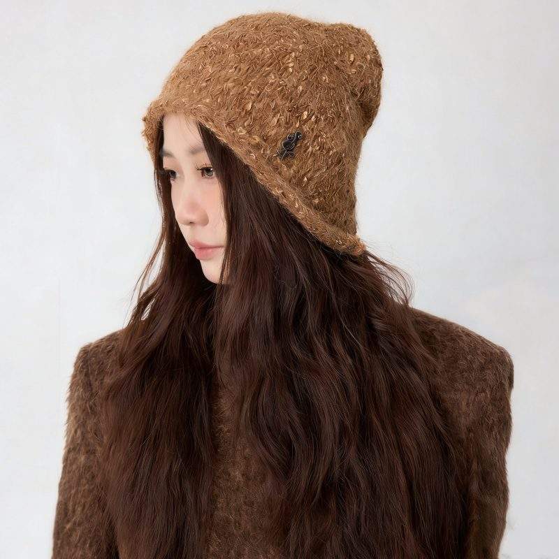 Wool Knit Beanie – Warm Fall Winter Hat