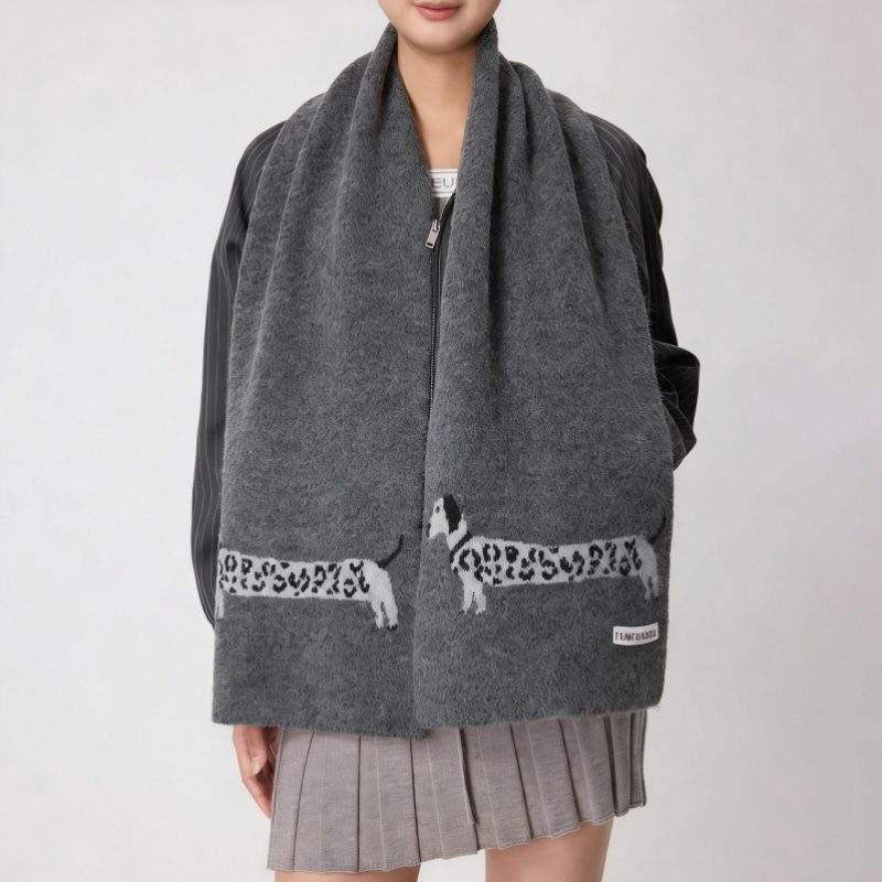 Wool Knit Scarf Versatile & Warm for Fall Winter