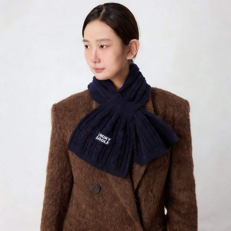 Women’s Solid Color Scarf Warm Thick & Versatile for Fall Winter - Image 4