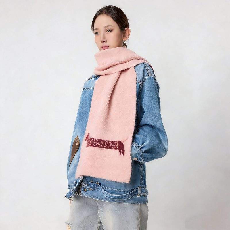 Wool Knit Scarf Versatile & Warm for Fall Winter - Image 3