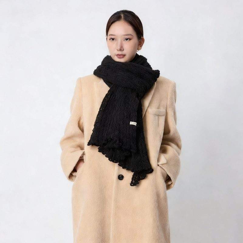 Women’s Knit Wool Scarf Neck Warmer Warm & Minimalist - Image 2