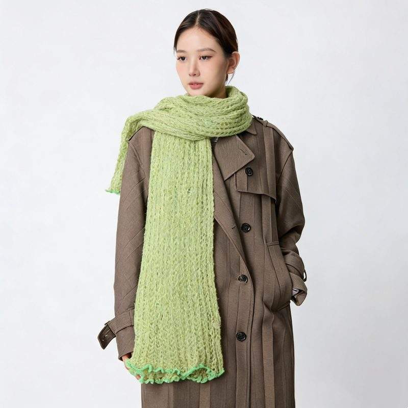 Women’s Knit Wool Scarf Neck Warmer Warm & Minimalist