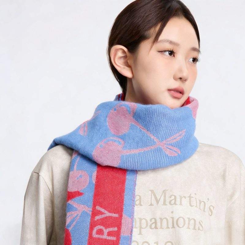 Jacquard Scarf Fashion Warm Winter Versatile Scarf - Image 4