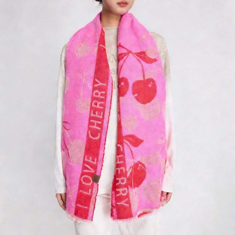 Jacquard Scarf Fashion Warm Winter Versatile Scarf - Image 3