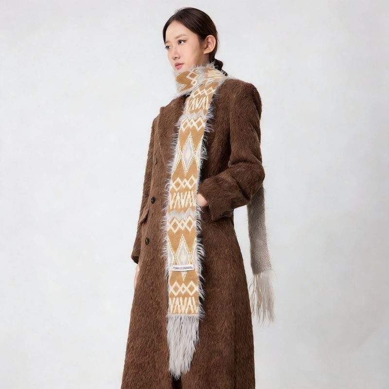 Women’s Vintage Knit Scarf – Warm & Versatile Winter Neck Scarf - Image 2